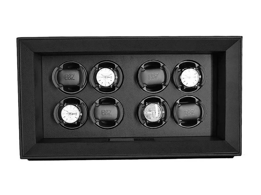 Safe Master 8 Black Uhrenbeweger mit Leder