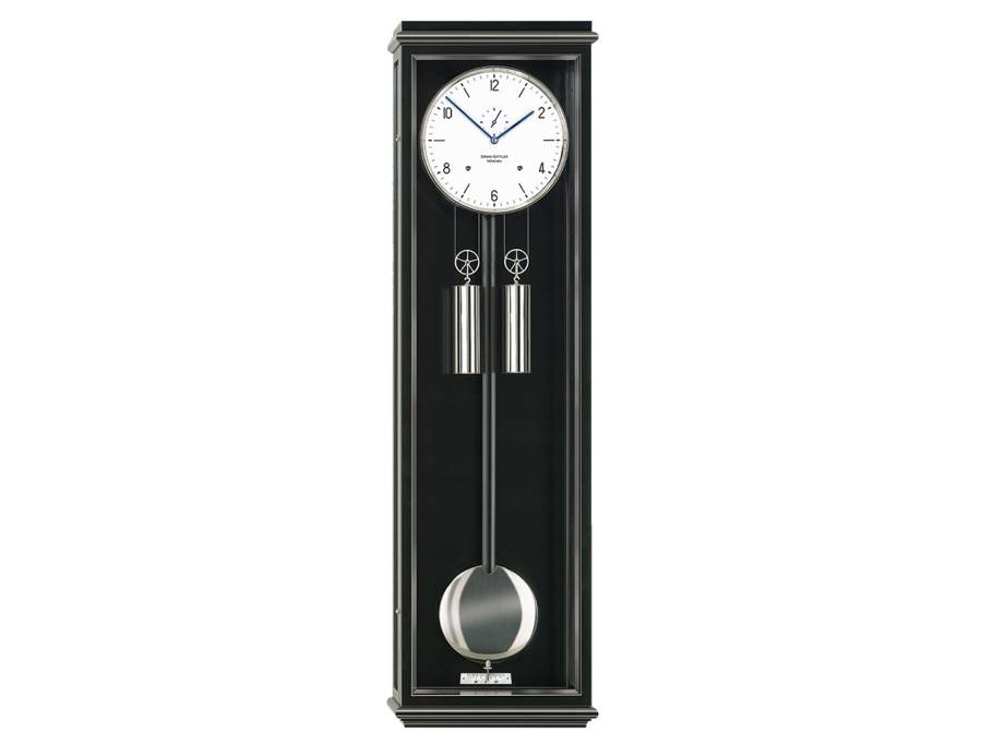 Seilzug Regulator Wanduhr Classica S 100 schwarz