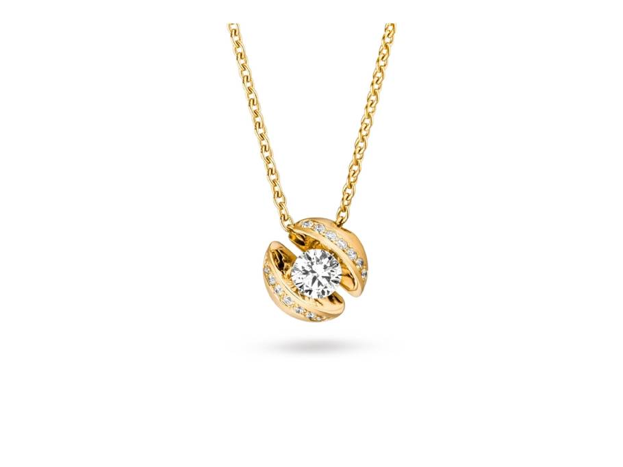 Calla CALLX Collier Gelbgold mit Brillant 0,30