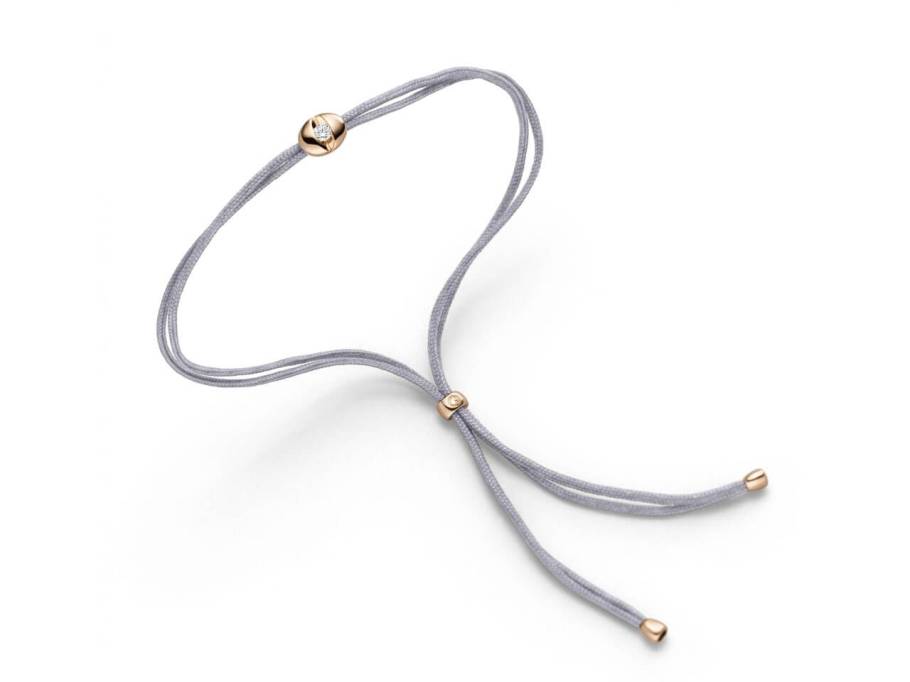  Colortaire Armband Roségold mit Brillant 0,09 Shadow Gray
