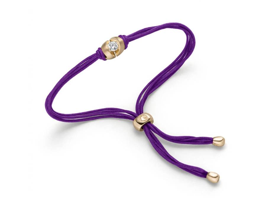 Colortaire Armband Gelbgold mit Brillant 0,12 Ultraviolett