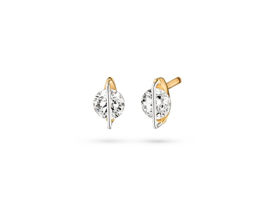 Liberte Arcana Ohrstecker LN004 Gelbgold Brillanten 0,60