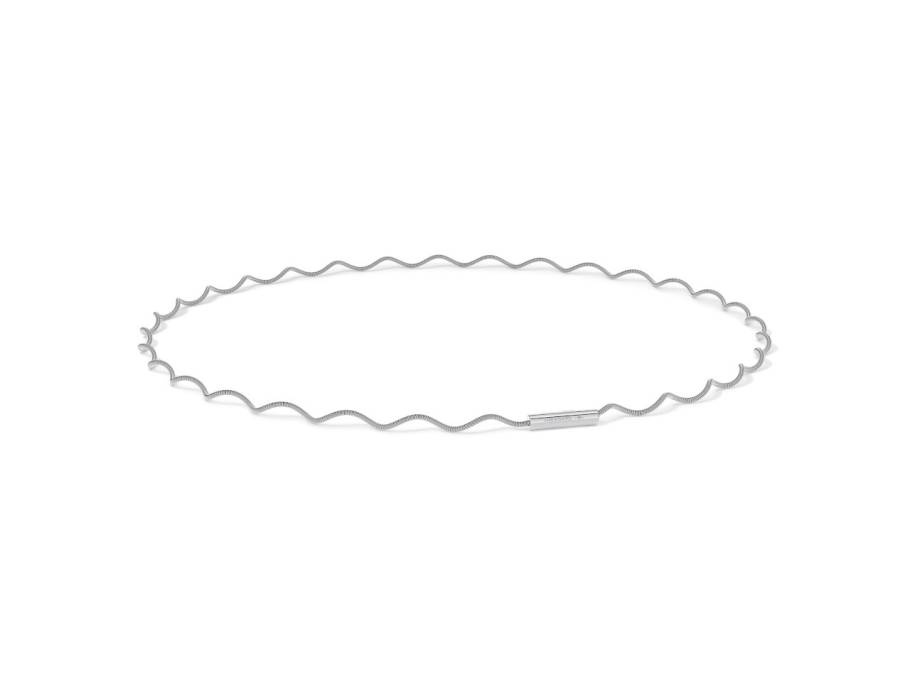 Schnur Welle 44cm Platin 1,2mm