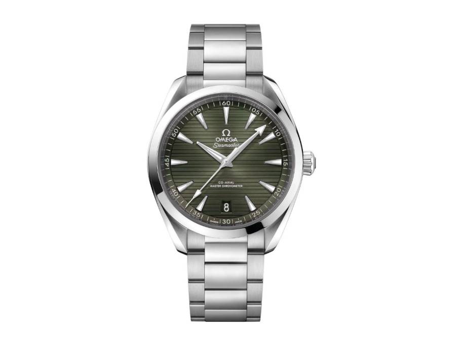 Seamaster Aqua Terra 150M Automatik Edelstahl 41mm grünes Zifferblatt Metallband