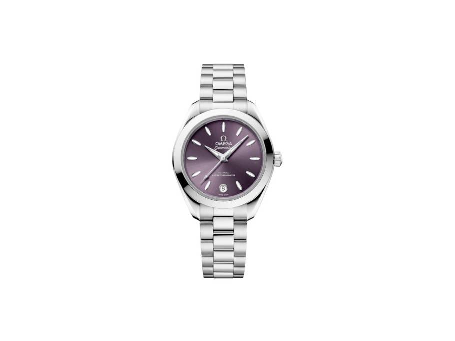 Seamaster Aqua Terra 150M Automatik Edelstahl 30mm violettes Zifferblatt Metallband
