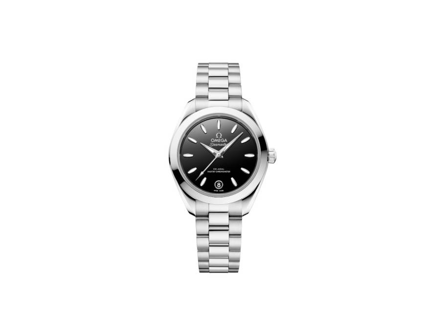 Seamaster Aqua Terra 150M Automatik Edelstahl 30mm schwarzes Zifferblatt Metallband