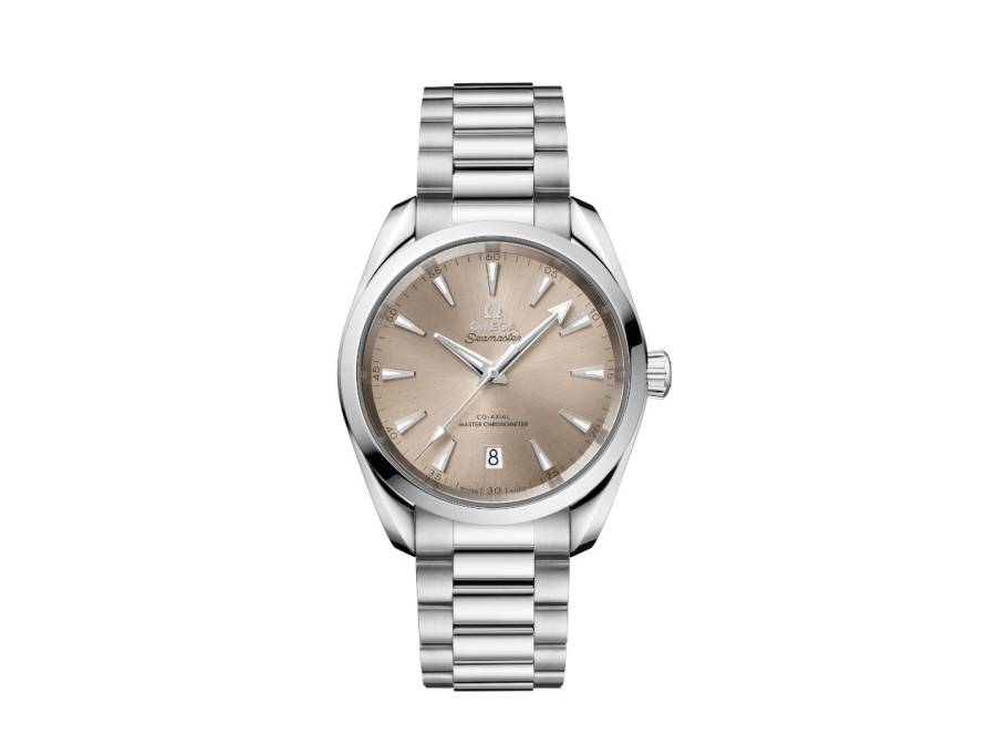 Seamaster Aqua Terra Shades Automatik Edelstahl 38mm beiges Zifferblatt Metallband