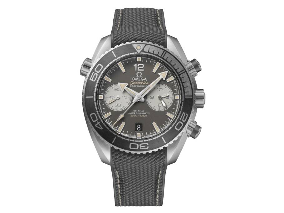 Seamaster Planet Ocean 600M Chronograph Automatik Edelstahl 45mm graues Zifferblatt graues Kautschukband