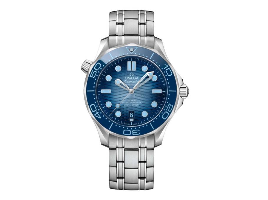 Seamaster Diver 300M Summer Blue Automatik Edelstahl 42mm blaues Zifferblatt Metallband