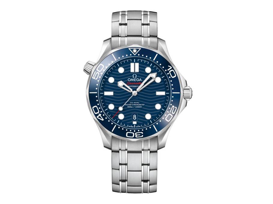 Seamaster Diver 300M Automatik Edelstahl 42mm blaues Zifferblatt Metallband