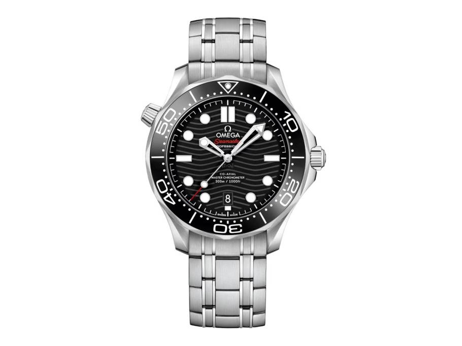 Seamaster Diver 300M Automatik Edelstahl 42mm schwarzes Zifferblatt Metallband