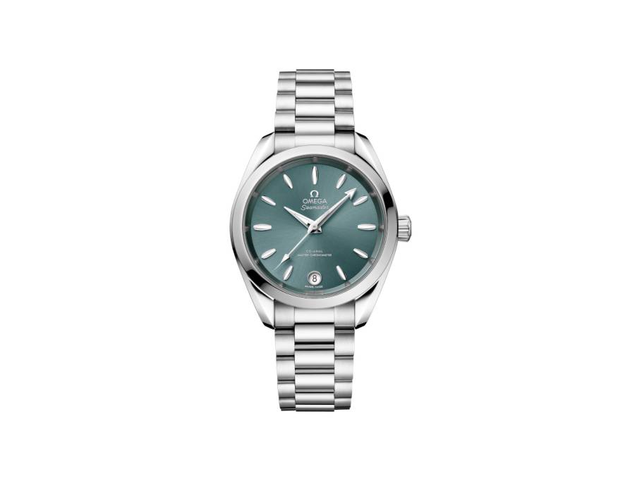Seamaster Aqua Terra Shades Automatik Edelstahl 34mm blaues Zifferblatt Metallband
