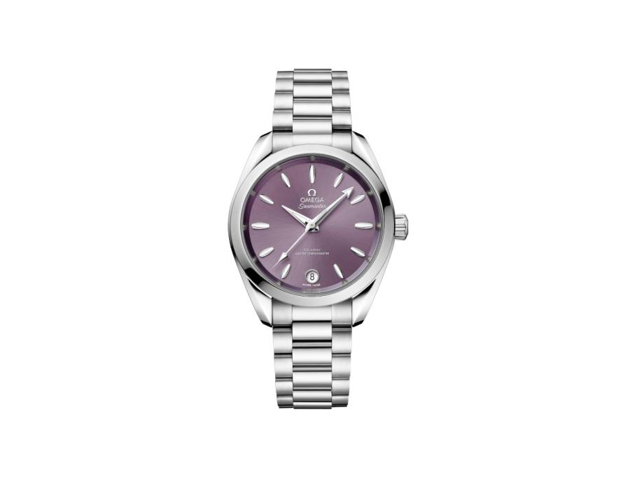 Seamaster Aqua Terra Shades Automatik Edelstahl 34mm violettes Zifferblatt Metallband