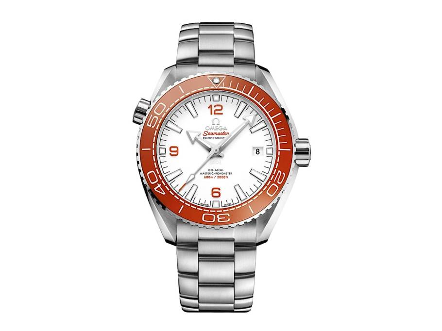 Seamaster Planet Ocean 600M Automatik Edelstahl 43,5mm weißes Zifferblatt Metallband