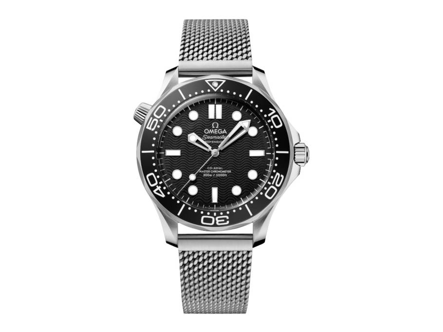 Seamaster Diver 300M Automatik Edelstahl 42mm schwarzes Zifferblatt Metallband