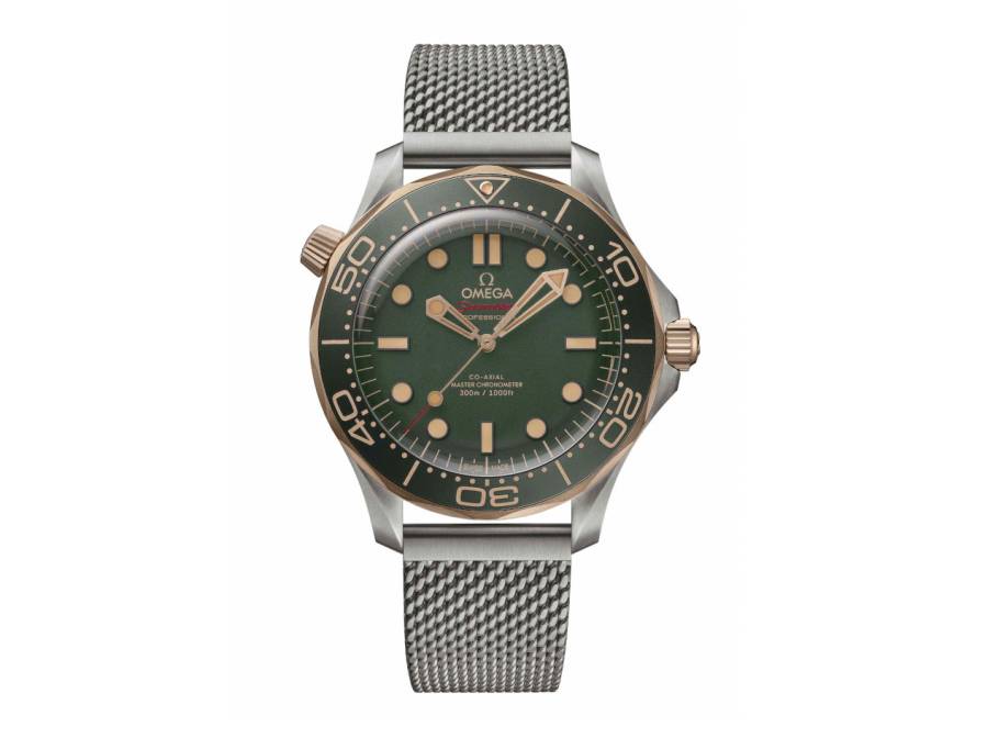 Seamaster Diver 300M Automatik Titan 42mm grünes Zifferblatt Metallband