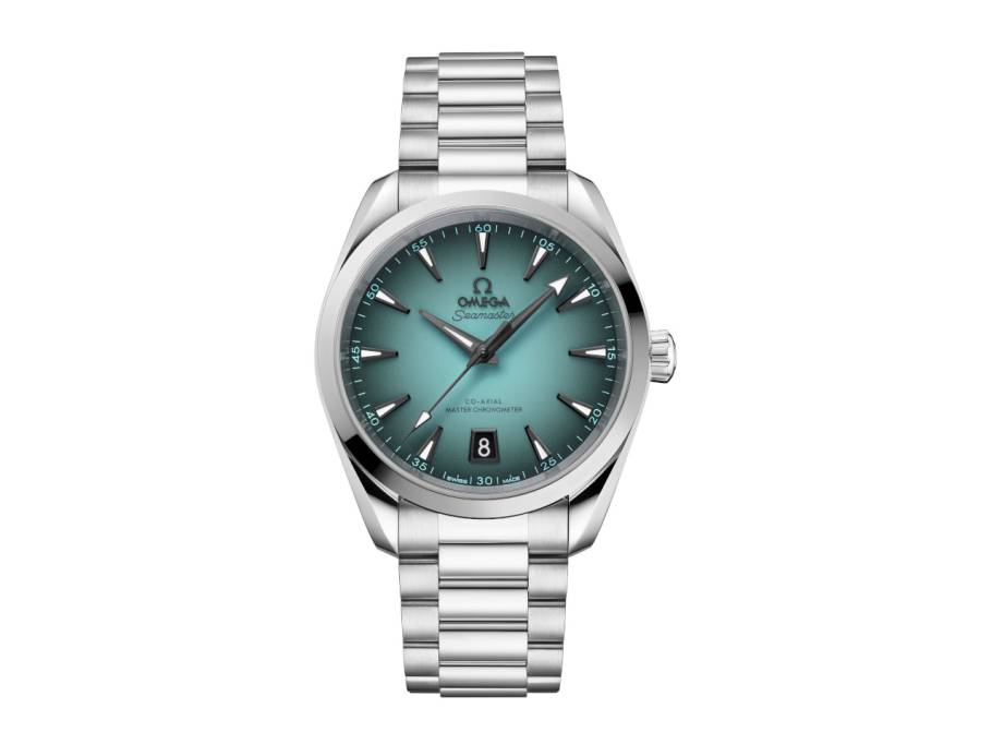 Seamaster Aqua Terra 150M Automatik Edelstahl 41mm türkisfarbenes Zifferblatt Metallband