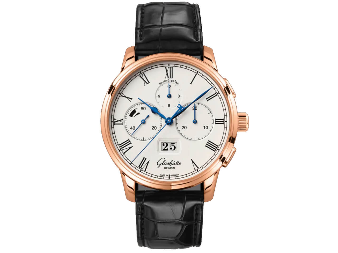 Glashutte Original Senator Chronograph Panoramadatum Rotgold kaufen