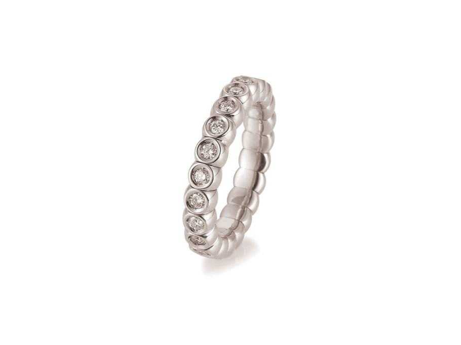 Tennis Flex Ring Brillanten 0,63ct Weißgold