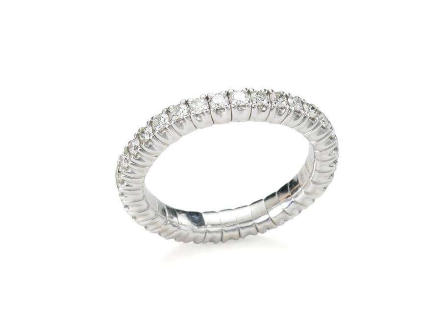 Tennis Flex Ring Weißgold mit Brillanten 0,950ct