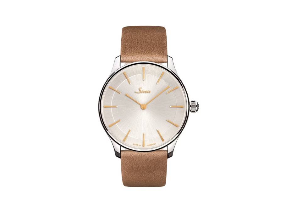 1739 St I 4N Automatik Edelstahl 39mm silbernes Zifferblatt braunes Lederband