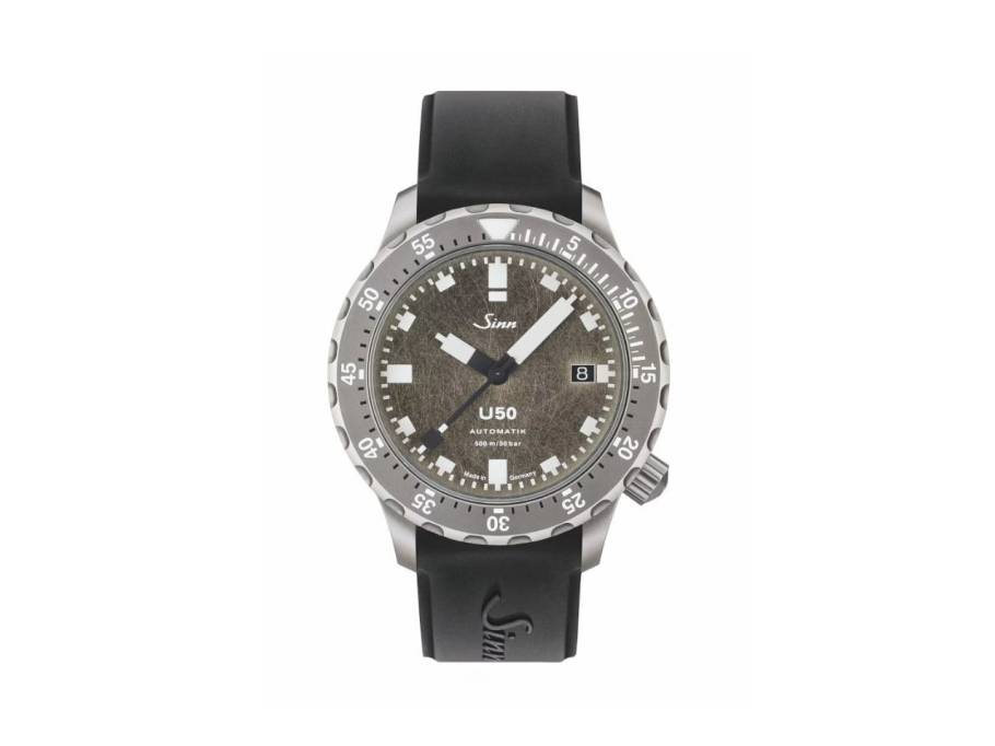 U50 DS Taucheruhr Automatik Edelstahl 41mm Dekorschliff-Zifferblatt schwarzes Silikonband Limited Edition