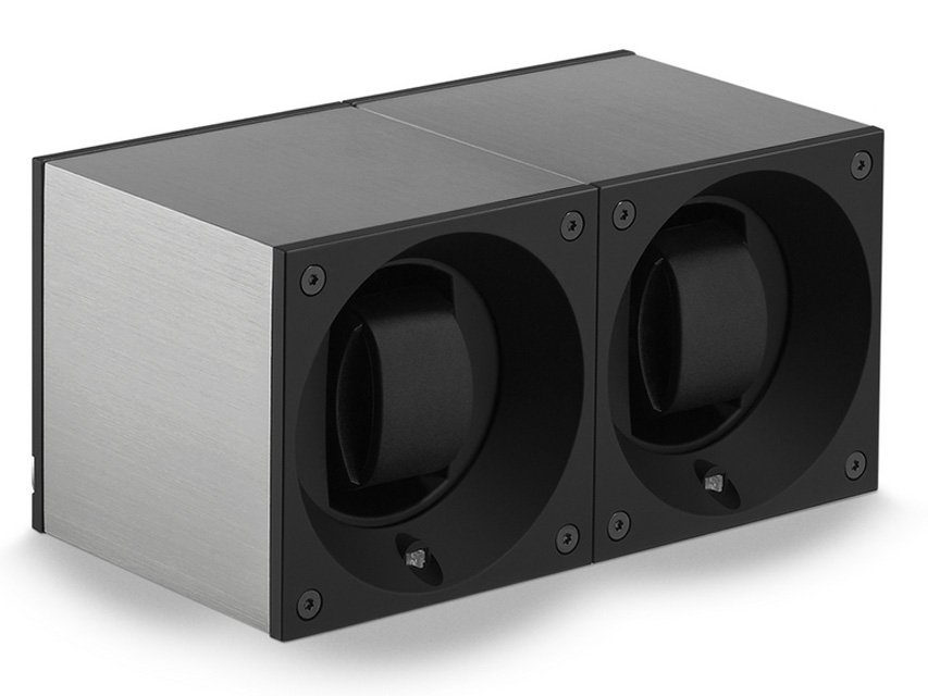 Masterbox Dou Uhrenbeweger Aluminium gebürstet