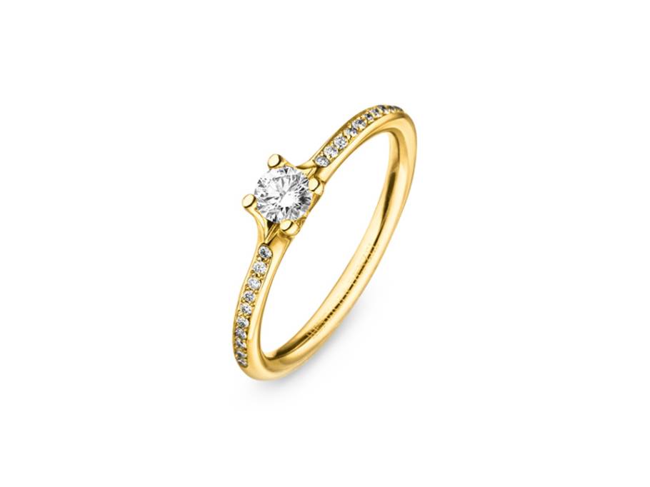 Solana Ring Gelbgold mit Brillanten 0,300ct