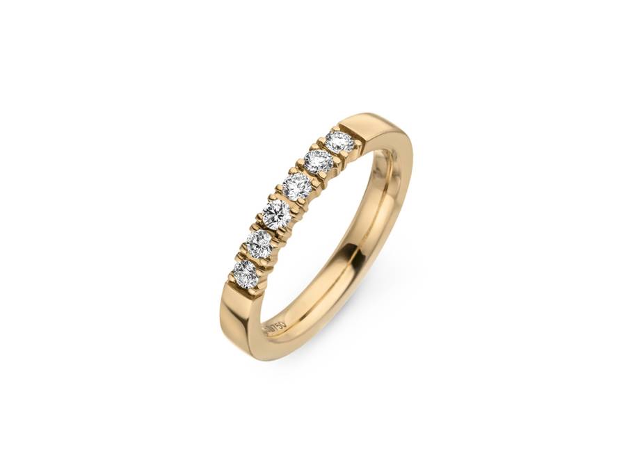 Solana Memoire Ring Roségold mit Brillanten 0,300ct