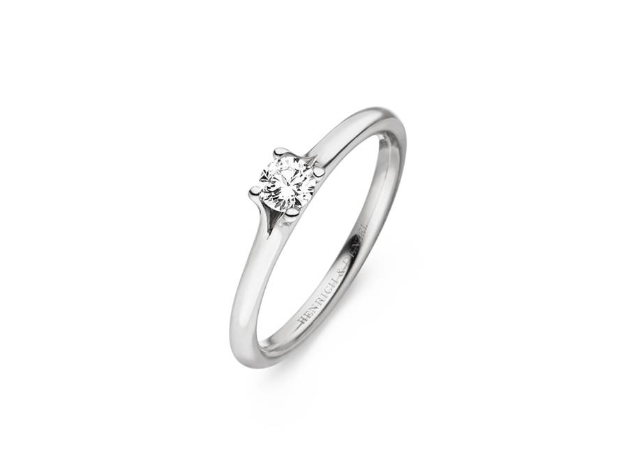 Solana Solitaire-Ring Platin mit Brillant 0,220ct