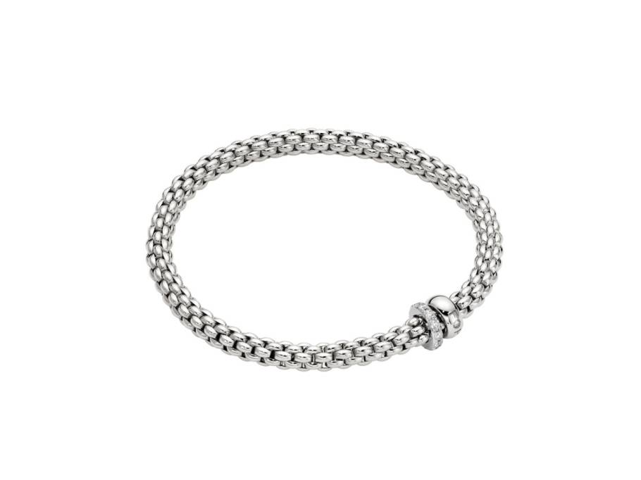 Solo Flex'it Armband Weißgold M mit Brillanten 0,290ct flexibel