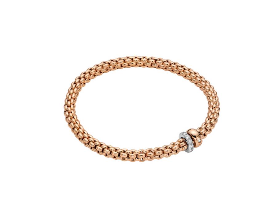 Solo Flex'it Armband Roségold M mit Brillanten 0,290ct flexibel