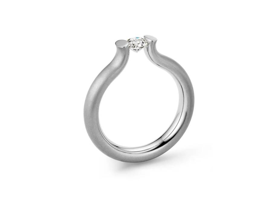 Spannring Heaven 3,3mm Platin 0,25ct TW vsi