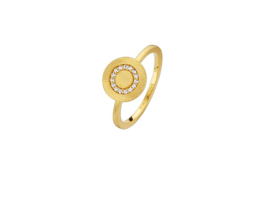 Ring Iris Silber gelbgold