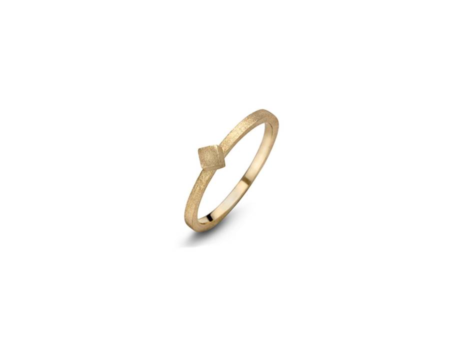 Ring Block Silber gelbgold