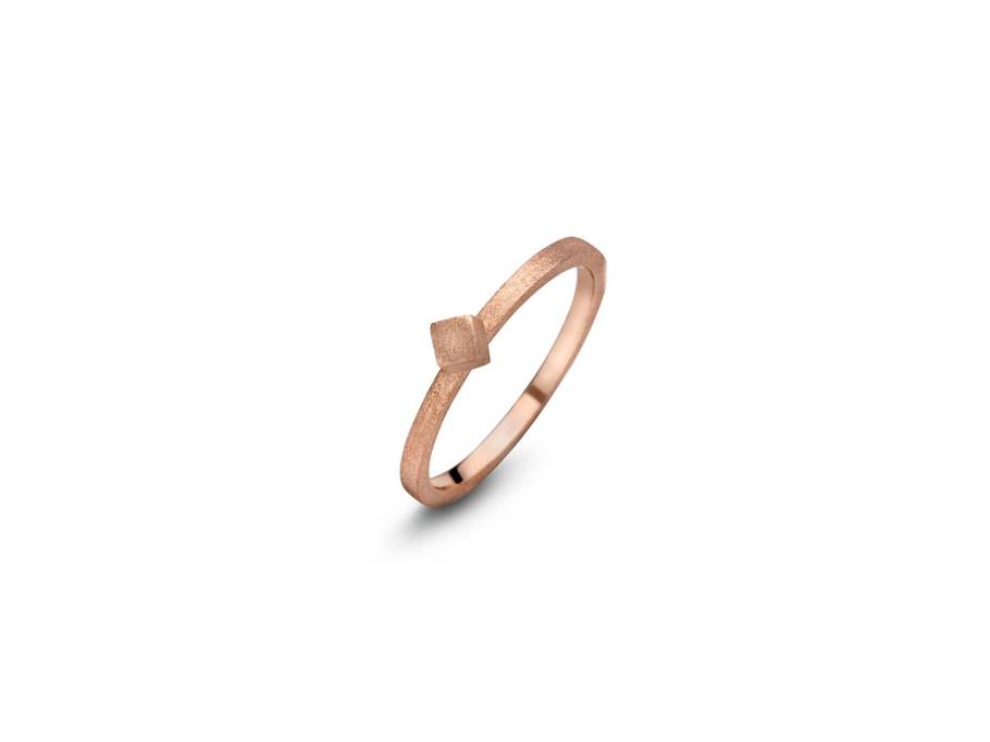 Ring Block Silber rosegold