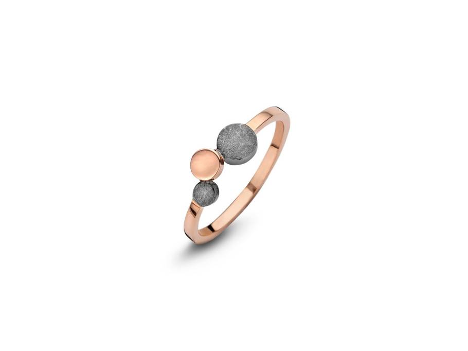 Ring Steps Silber rosegold
