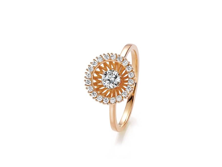 Swing Boho Ring Regular Roségold mit Brillanten 0,480ct