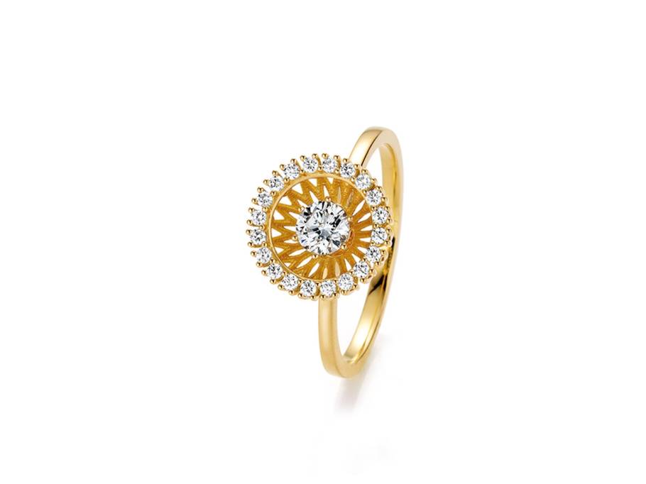 Swing Boho Ring Regular Gelbgold mit Brillanten 0,480ct