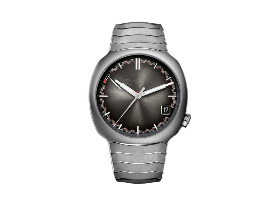 Streamliner Perpetual Calendar Anthrazit Fumé Handaufzug Edelstahlband 42mm graues Zifferblatt Metallband