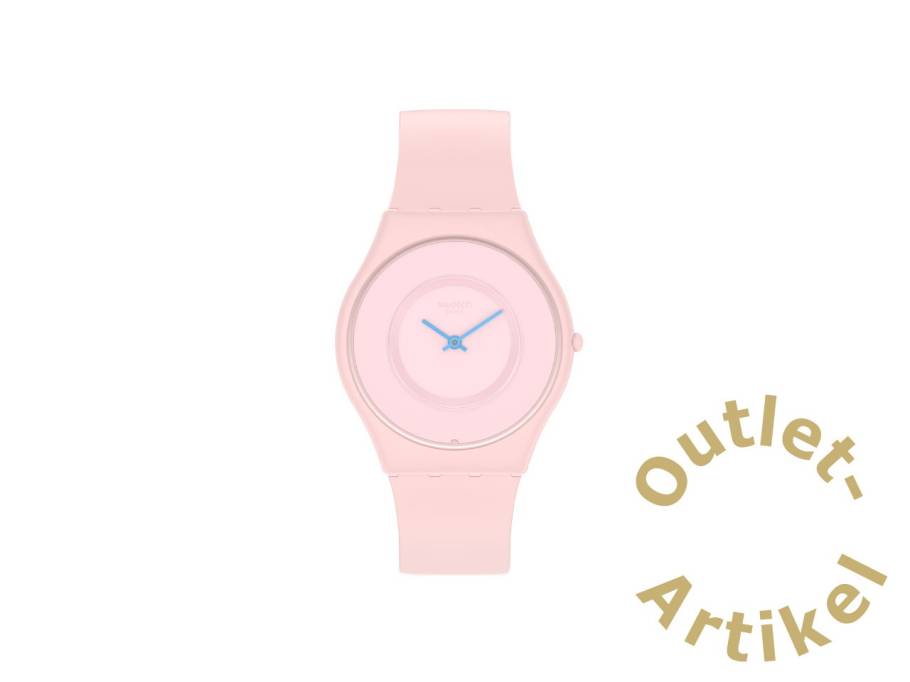 "Caricia Rosa" Quarz Kunststoff 34mm pinkes Zifferblatt pinkes Silikonband