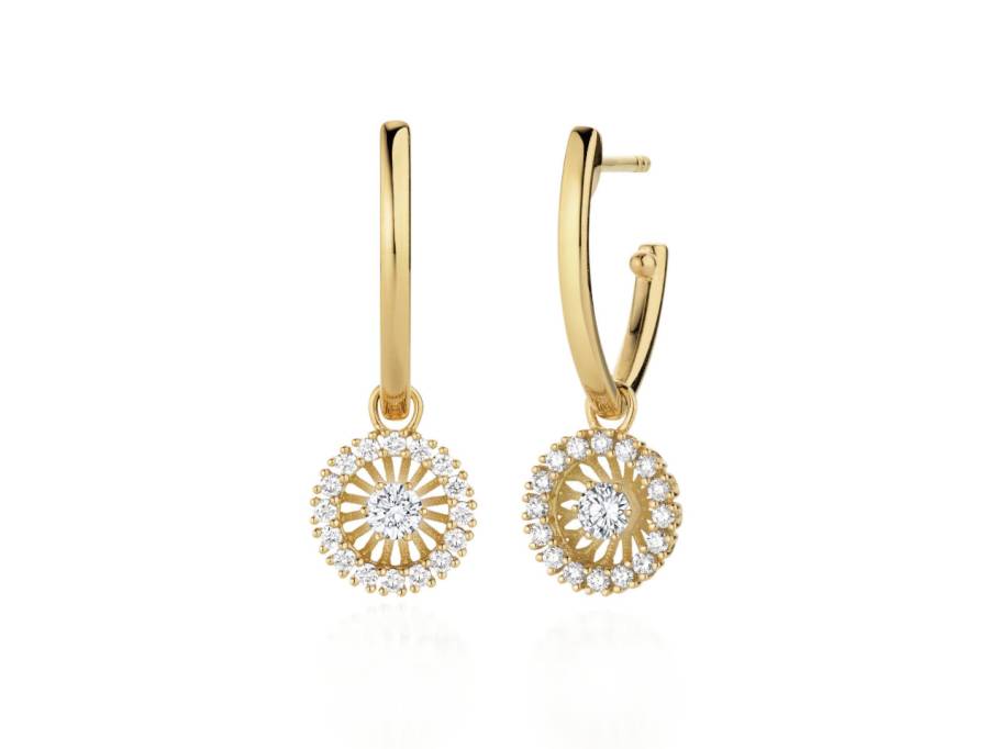Swing Boho Ohrhänger Small Gelbgold mit Brillanten 0,488ct