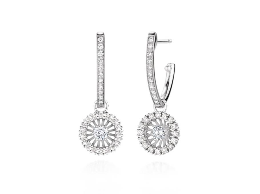 Swing Boho Ohrhänger Small Weißgold mit Brillanten 0,598ct