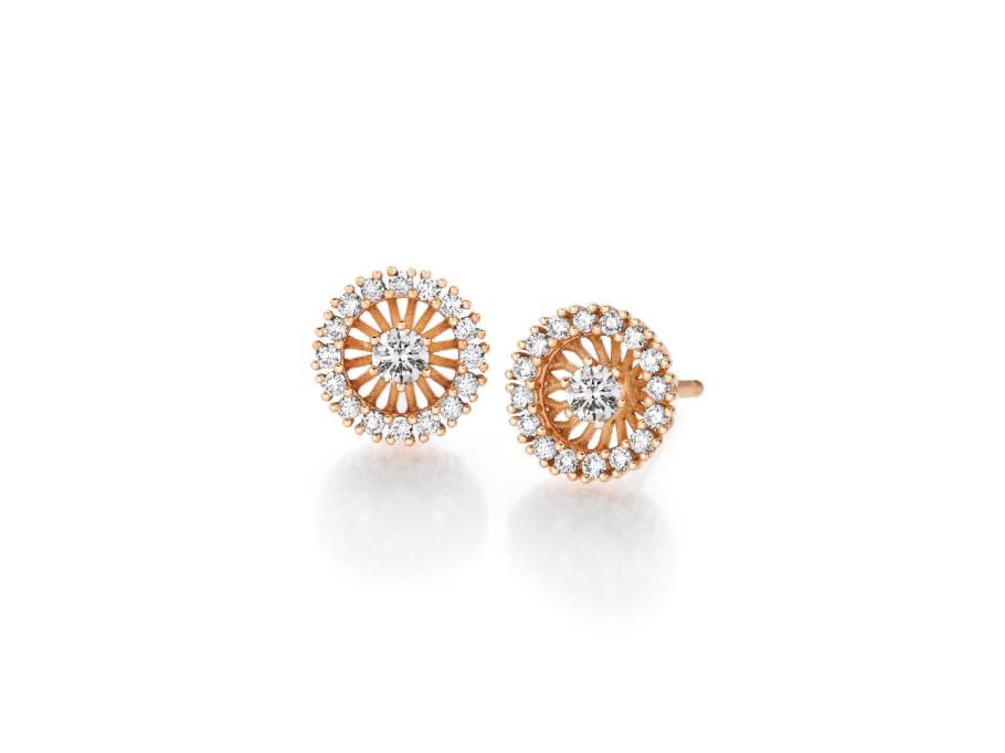 Swing Boho Ohrstecker Small Roségold mit Brillanten 0,488ct