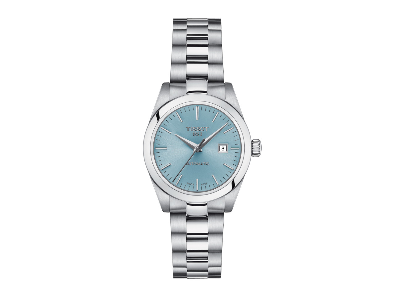 Tissot T My Lady Automatic Edelstahl 29 3mm hellblaues Zifferblatt Metallband kaufen