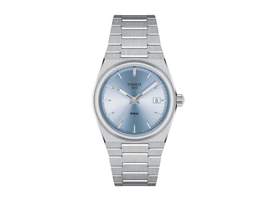     PRX35 Quarz Edelstahl hellblaues Zifferblatt Edelstahlband