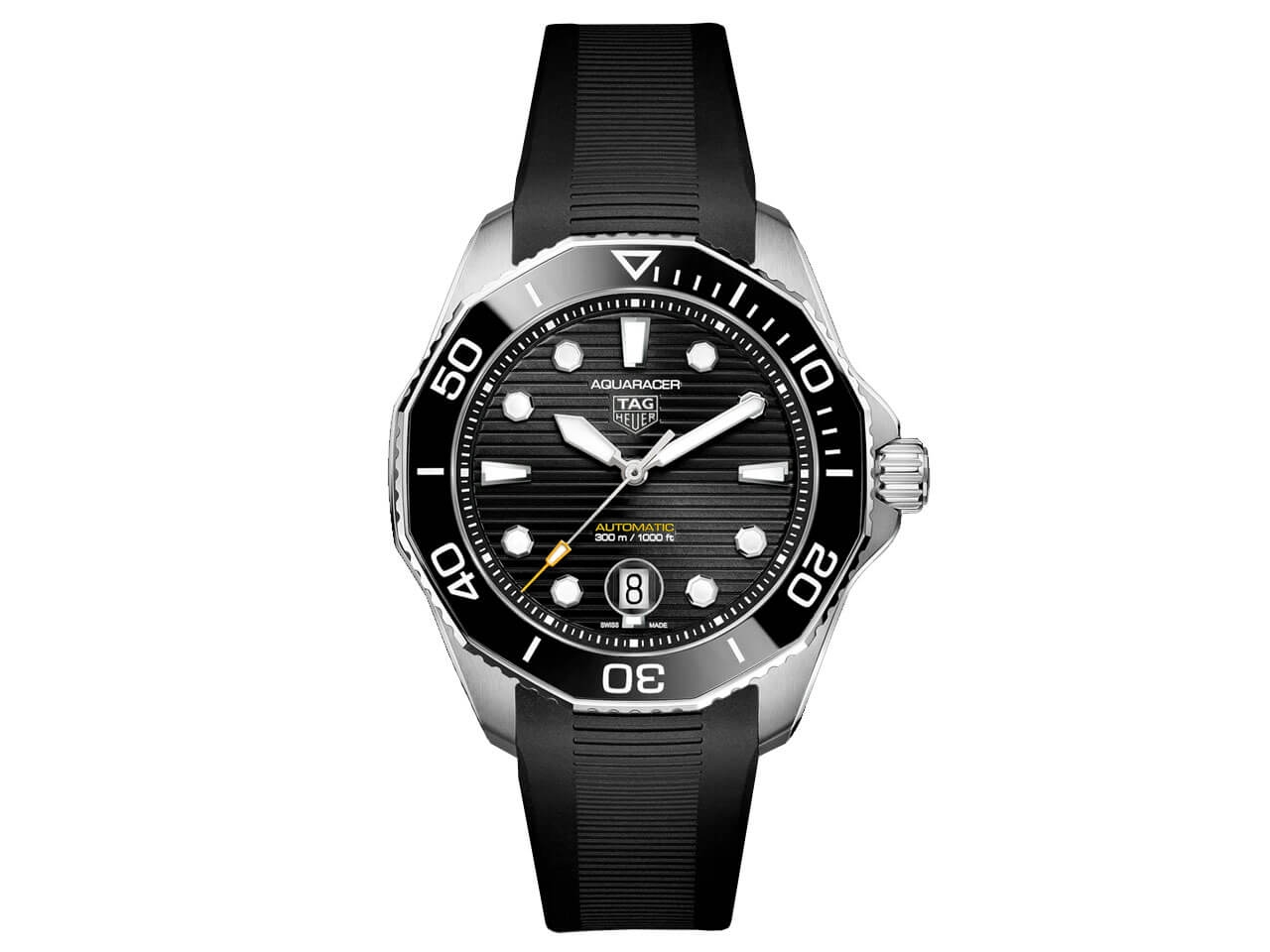 Aquaracer Professional 300 43mm Automatik Keramiklunette schwarz Kautschukband