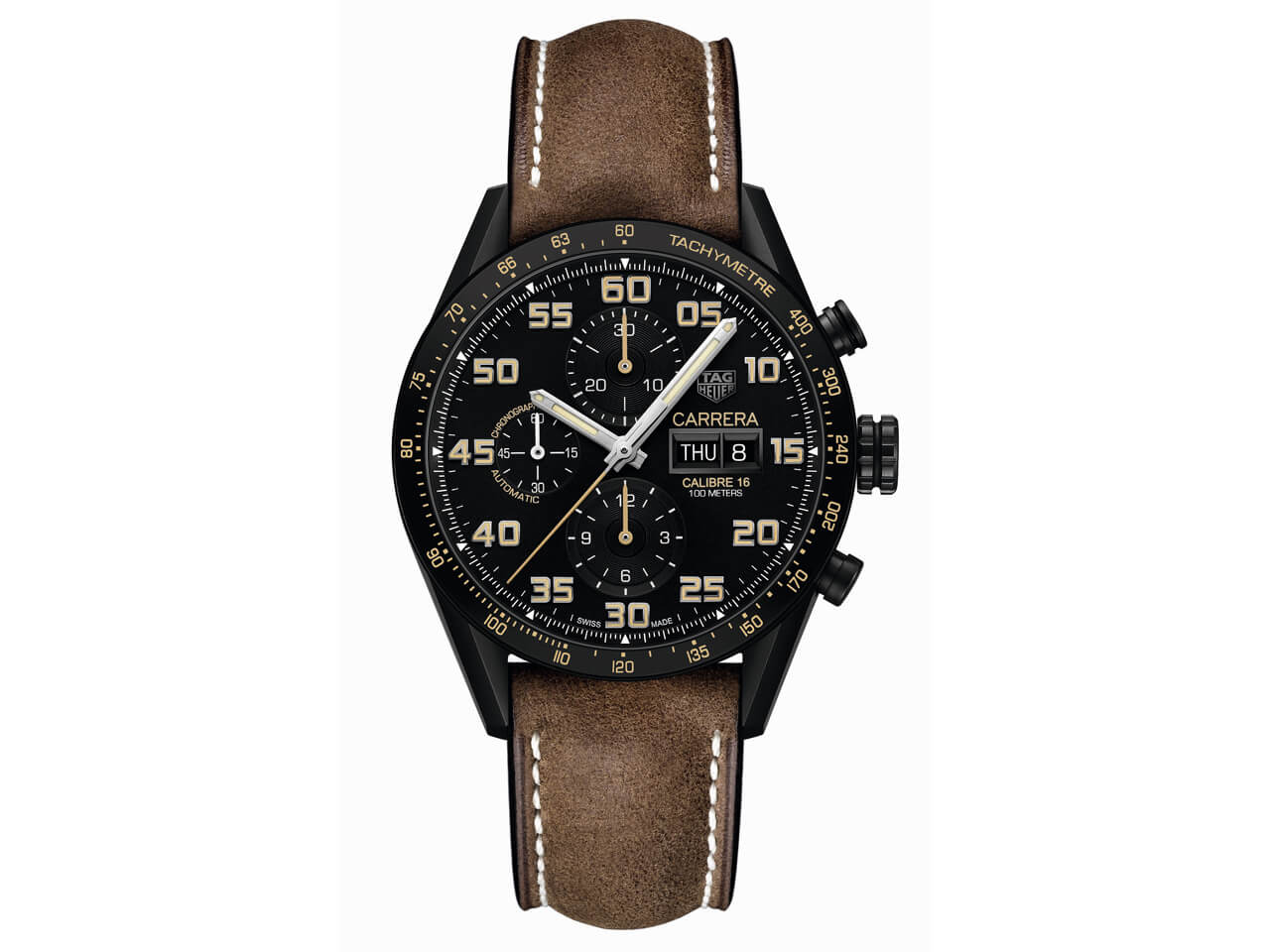 Tag heuer carrera calibre 16 black discount
