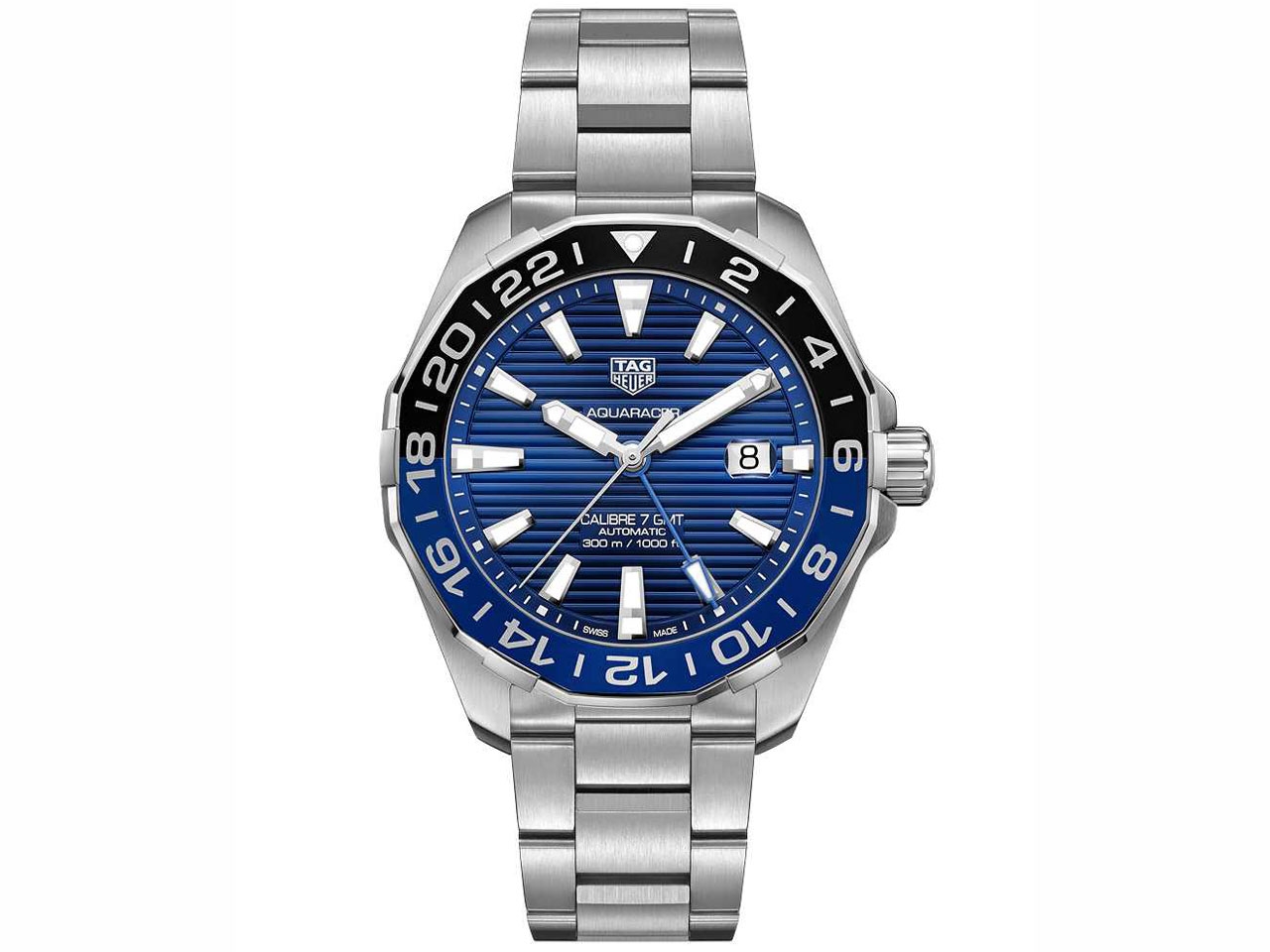 TAG Heuer Aquaracer 300M Herrenuhr 43mm Automatik GMT blau schwarz Edelstahl kaufen