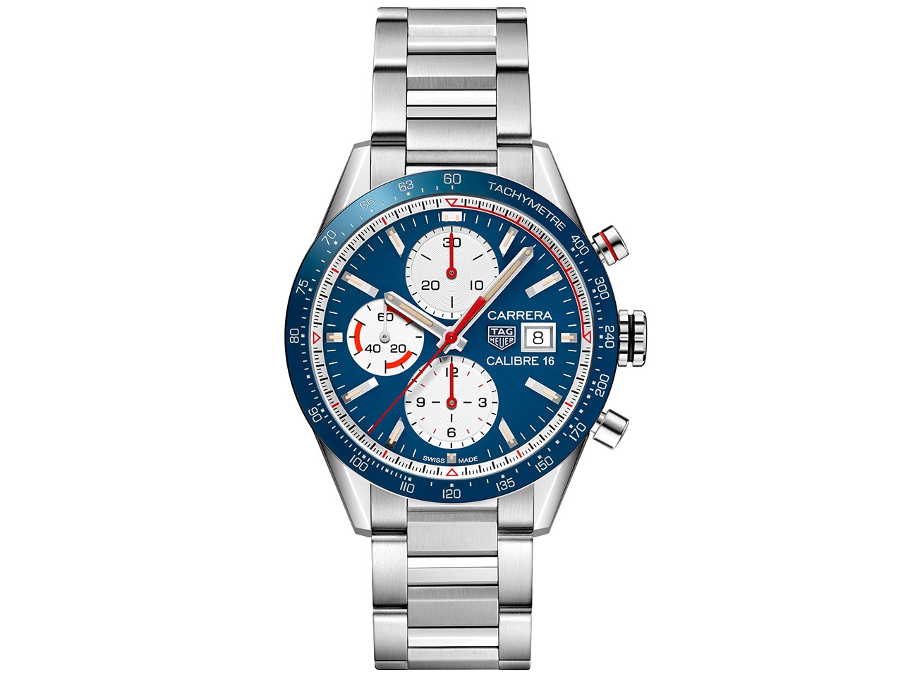 Tag heuer carrera calibre 16 chronograph blue top